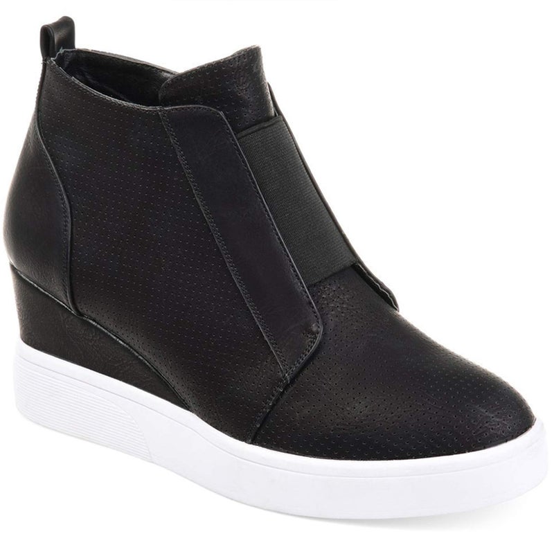 Athlefit Women's Wedge Sneakers Platform Sneakers Wedge Booties Size 6.5 Black - Image 1